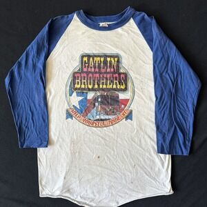 Vintage 1981 80s Gatlin Brothers Country Raglan Signed - M 19x26